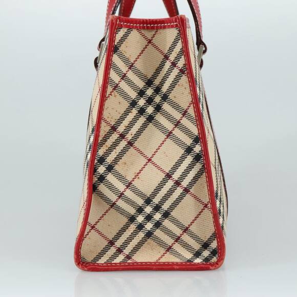 Burberry Nova Check Blue Label Hand Bag Canvas Beige - Picture 5 of 16